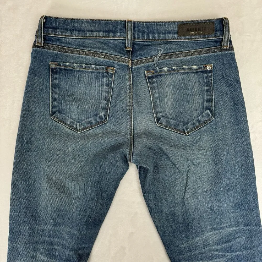 Baldwin Kansas‎ City Kennedy Low Rise Boyfriend Jeans Size 27 Distressed Cuffed
